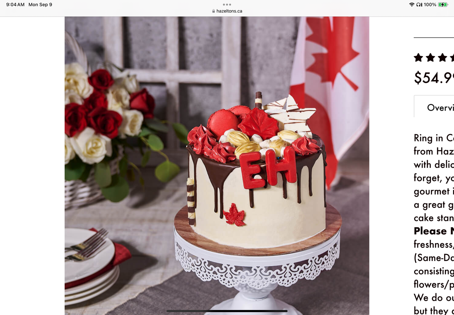 Canada Day Cake