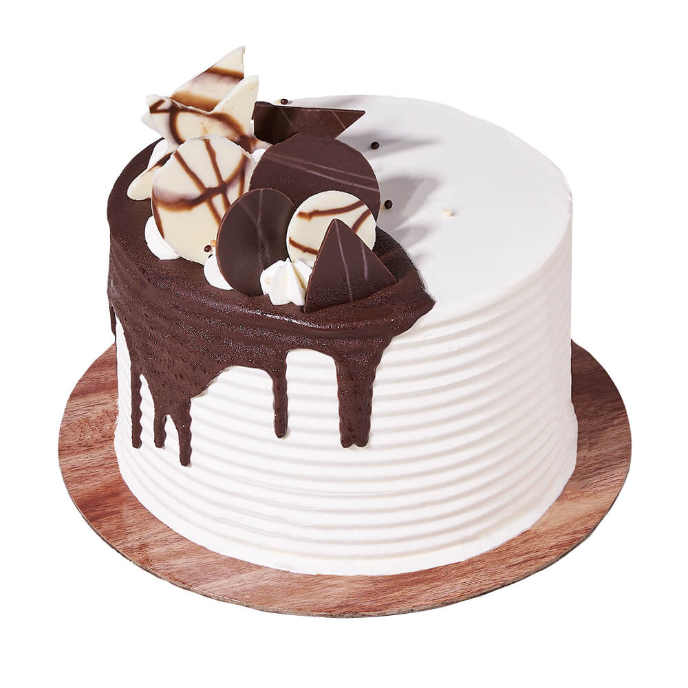 Black + White Layer Cake - Naked Cakes