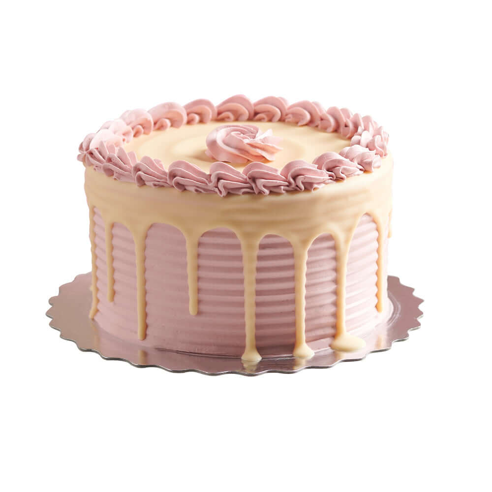 Vanilla Cake with Raspberry Buttercream - Naked Cakes